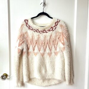 Women's LC Lauren Conrad Fairisle Eyelash Boatneck Sweater